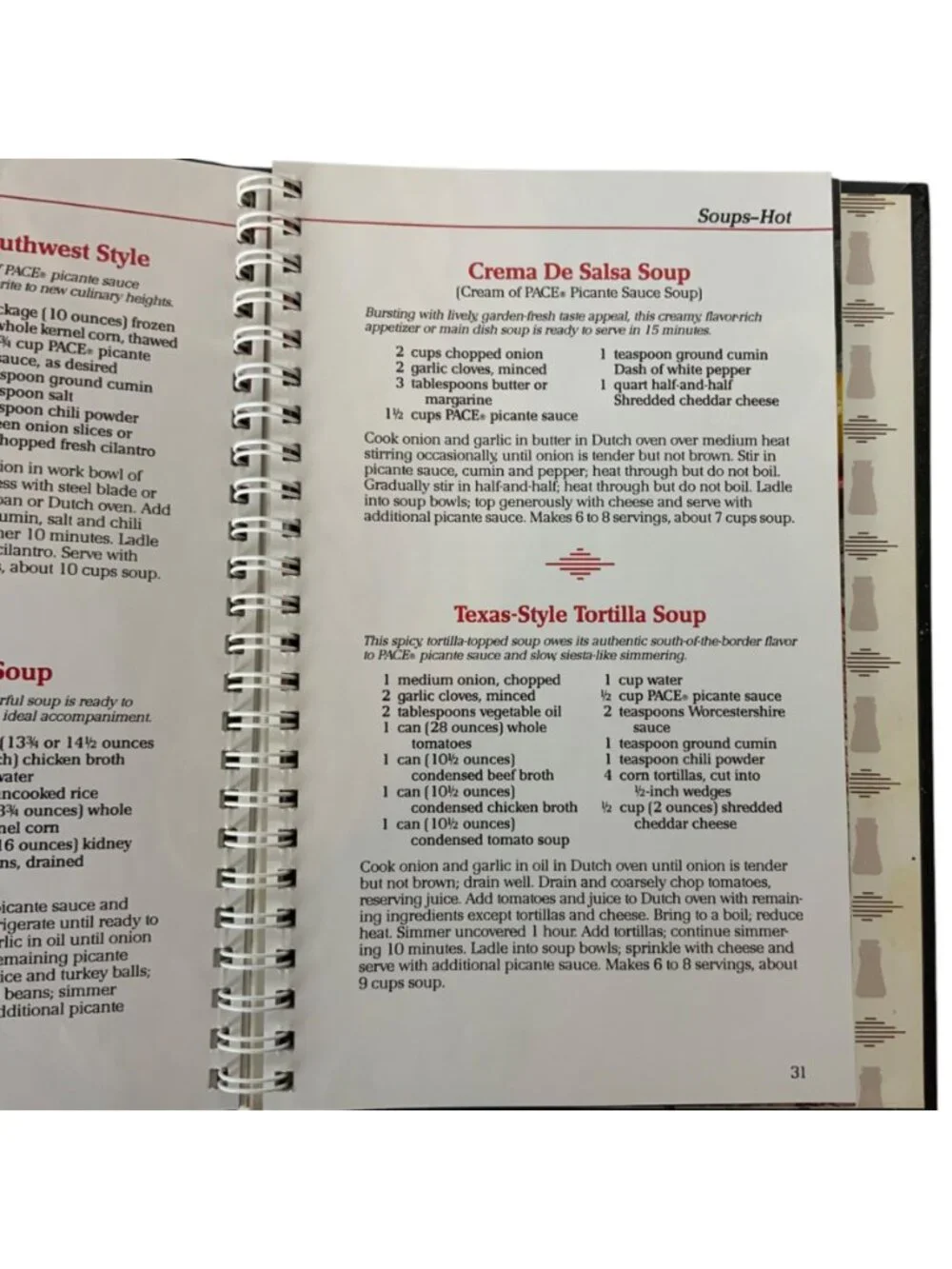 Pace Picante Sauce 40th Anniversary Recipe Collection Cookbook Tex-Mex 1987